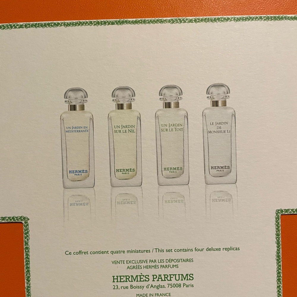 Hermes mini perfume set (nib, 4 piece set)